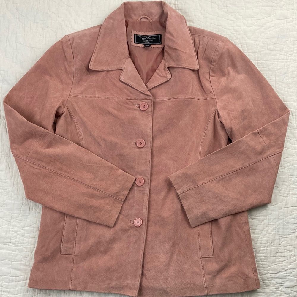 Vintage Vance Leather Collection Leather Pink Jacket size 3XL